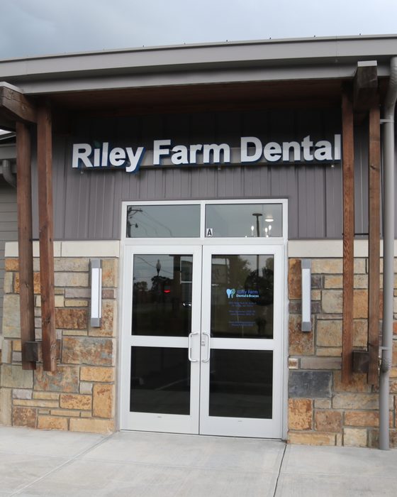 Front entrance of Riley Farm Dental, Valley Family Dental's Fort Smith office