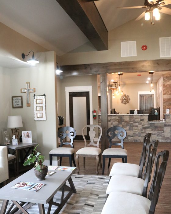 A quiet, comfortable seating area at Valley Family Dental